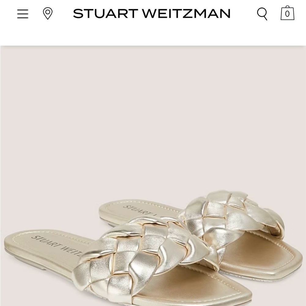 Stuart Weitzman BRAIDA FLAT SLIDE